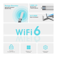 TP-LINK Archer TX20UH, Kabelgebunden, USB, WLAN, 1201 Mbit/s