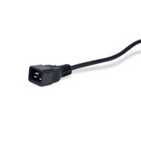 Equip 8-Fach Steckdosenleiste, 6 x IEC-C13 + 2 x IEC-C19, Ein-/Ausschalter, Aluminiumgehäuse, 1U, Aluminium, Schwarz, 8 AC-Ausgänge, C13-Koppler, C19-Koppler, C20-Koppler