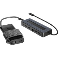 HP Universal USB-C Hub and Laptop Charger Combo, 150 mm, 55 mm, 21,5 mm, 115 g