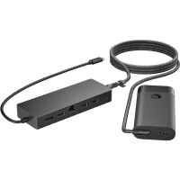 HP Universal USB-C Hub and Laptop Charger Combo, 150 mm, 55 mm, 21,5 mm, 115 g