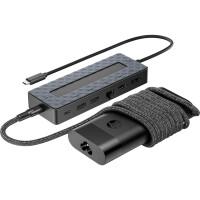HP Universal USB-C Hub and Laptop Charger Combo, 150 mm, 55 mm, 21,5 mm, 115 g