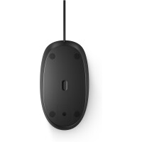HP 125 Kabelgebundene Maus, Beidhändig, Optisch, USB Typ-A, Schwarz