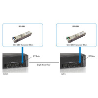 LevelOne 1.25G Single-Mode BIDI SFP Transceiver 20km,...
