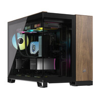 Corsair 2500X schwarz/braun Tempered Glass x 2