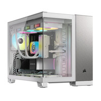 Corsair 2500X weiss/aluminium Tempered Glass x 2