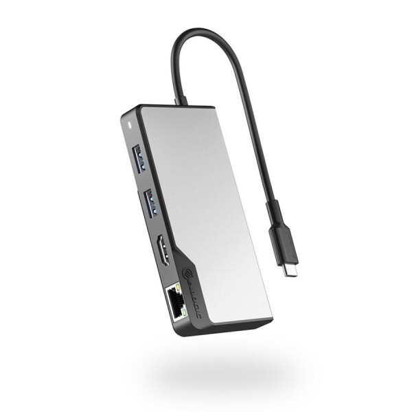 Alogic UCFUPRGEV2-SGR, USB 3.2 Gen 1 (3.1 Gen 1) Type-C, 100 W, 100,1000 Mbit/s, Schwarz, Grau, 60 Hz, HDMI, RJ-45, USB 3.2 Gen 1 (3.1 Gen 1) Type-A, USB 3.2 Gen 1 (3.1 Gen 1) Type-C