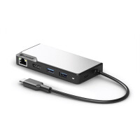 Alogic UCFUPRGEV2-SGR, USB 3.2 Gen 1 (3.1 Gen 1) Type-C, 100 W, 100,1000 Mbit/s, Schwarz, Grau, 60 Hz, HDMI, RJ-45, USB 3.2 Gen 1 (3.1 Gen 1) Type-A, USB 3.2 Gen 1 (3.1 Gen 1) Type-C