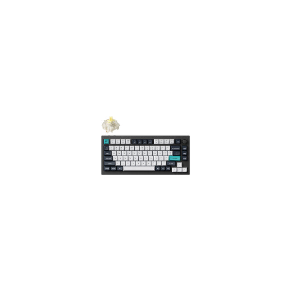 Keychron Q1 Max schwarz/mehrfarbig DE-Layout Gateron Jupiter Banana Hot-Swap