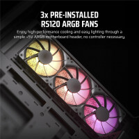 Corsair 3500X ARGB, Midi Tower, PC, Schwarz, EATX, Gaming, Multi