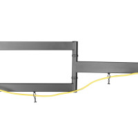 Equip 650341, 139,7 cm (55 Zoll), 200 x 200 mm, 400 x 400 mm, -15 - 10°, Edelstahl, Schwarz