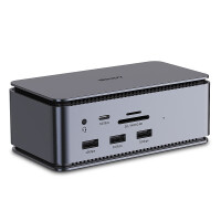 Lindy 43372, Andocken, USB4, 100 W, 3,5 mm, 1000 Mbit/s,...