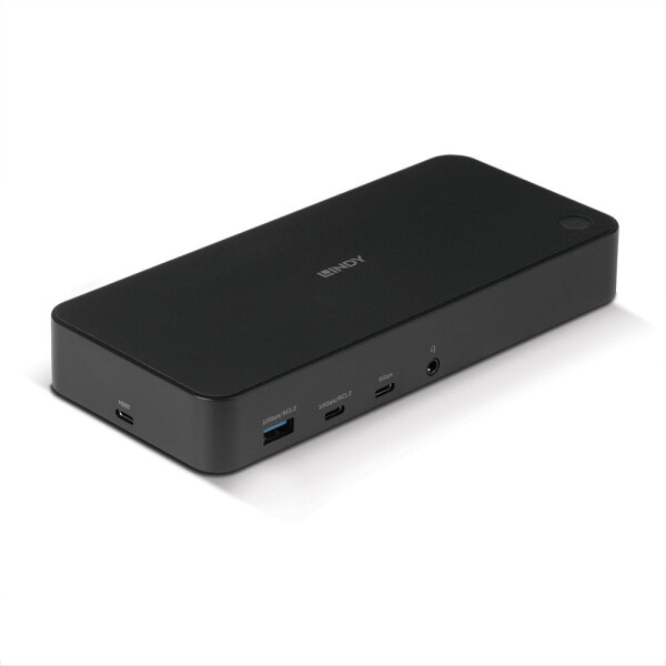 Lindy 43366, Andocken, USB 3.2 Gen 2 (3.1 Gen 2) Type-C, Schwarz, CE, FCC, RoHS & REACH, California Proposition 65, Gleichstrom, USB Typ-C