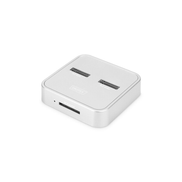 DIGITUS M.2 NVMe + M.2 SATA SSD Docking Station mit SD-Express Kartenleser, USB-C