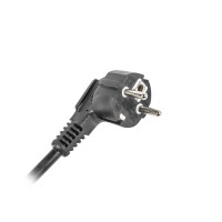 Lanberg PDU-03F-0200-BK, 1U, Horizontal, Schwarz, 3...