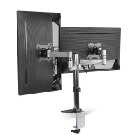 LogiLink BP0077, Durchgeschraubt, 8 kg, 33 cm (13 Zoll), 68,6 cm (27 Zoll), 100 x 100 mm, Schwarz, Edelstahl