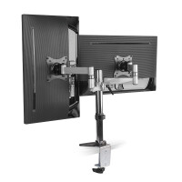 LogiLink BP0077, Durchgeschraubt, 8 kg, 33 cm (13 Zoll), 68,6 cm (27 Zoll), 100 x 100 mm, Schwarz, Edelstahl