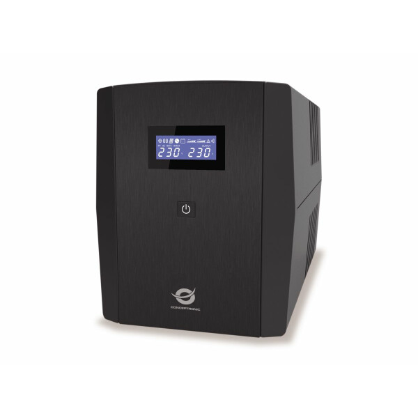 Conceptronic ZEUS08EM 1500VA 900W USV, IEC, Schuko, Line-Interaktiv, 1,5 kVA, 900 W, Sine, 220 V, 240 V