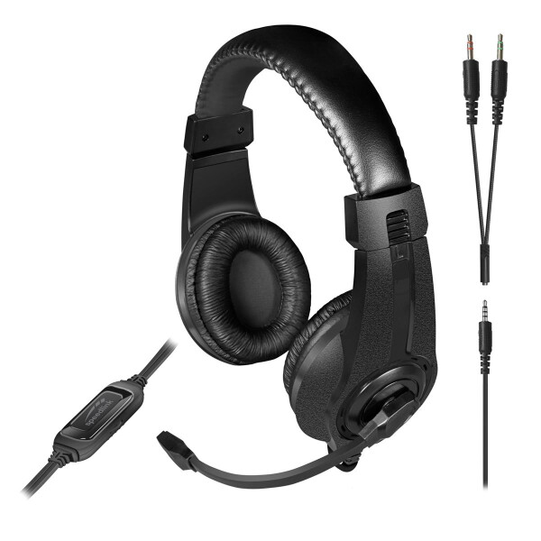 SPEEDLINK LEGATOS, Kabelgebunden, Gaming, 220 g, Kopfhörer, Schwarz