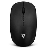 V7 Optische Wireless Maus – schwarz, Beidhändig, Optisch, RF Wireless, 1600 DPI, Schwarz