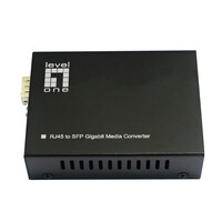 LevelOne Konverter GVT-2015 10/100/1000T>RJ45 to SFP...