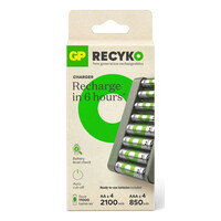 GP Battery E821 Rundzellen-Ladegerät NiMH Micro AAA...