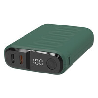 RealPower Powerbank PB-10000C PD+ 3x Type-C Dunkelgrün