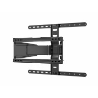 Equip 43"-90" Ultraflache Full-Motion TV-Wandhalterung, 100 x 200 mm, 600 x 400 mm, -15 - 3°, -30 - 30°, Kunststoff, Edelstahl, Schwarz