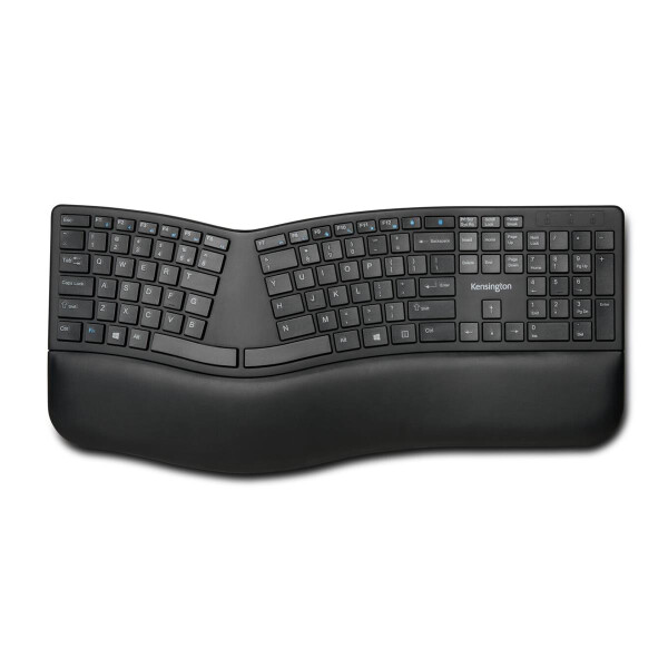 Kensington Pro Fit Ergo, Volle Größe (100%), Kabellos, RF Wireless + Bluetooth, QWERTY, Schwarz