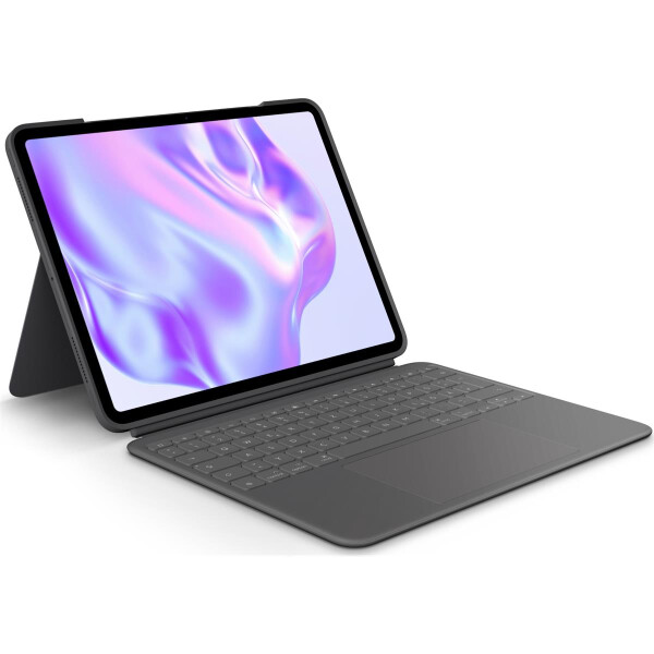 Logitech Combo Touch, QWERTZ, Deutsch, Trackpad, 1,9 cm, 1 mm, Apple