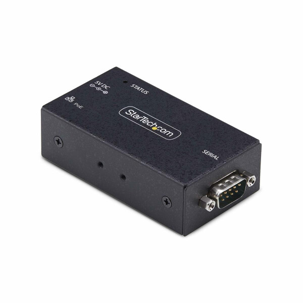 StarTech.com 1-Port Seriell auf POE Ethernet Adapter, Serial TCP IP Server, Wand/DIN Montage, 802.3af PoE RS232 Ethernet Adapter/LAN Konverter, RS232 auf RJ45/RS232 über Ethernet Adapter für RS232-Ferngeräte, IEEE 802.3af, IEEE 802.3i, IEEE 802.3u, 0 - 60