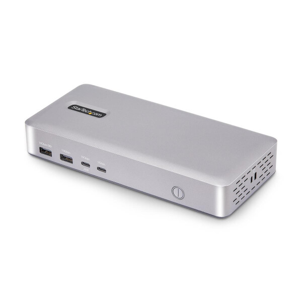 StarTech.com USB4 Docking Station, 40Gbps, 2x HDMI, 2x 4K 60Hz 4:4:4 (RGB) oder 2x 4K 120Hz 4:2:2 oder 1x 8K 60Hz, 6x USB, 2.5GbE, 100W PD, USB-C Notebook/Laptop Dockingstation mit Netzteil, Thunderbolt 4 & 3, Kabelgebunden, USB4, 100 W, 10,100,1000,2500