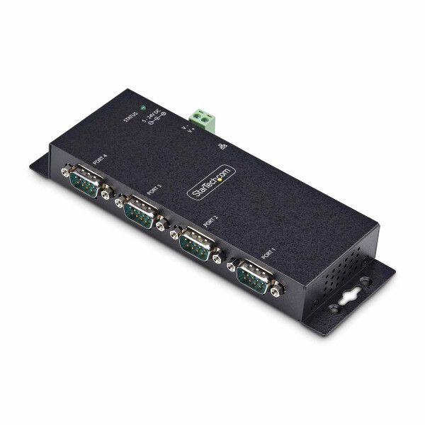 StarTech.com 4-Port Seriell auf Ethernet Adapter, Serial TCP IP Server, Wand/DIN Montage, RS232 Ethernet Adapter/LAN Konverter, RS232 auf RJ45/RS232 über Ethernet Adapter für RS232-Ferngeräte, IEEE 802.3i, IEEE 802.3u, 0 - 60 °C, -20 - 75 °C, 5 - 95%, 179