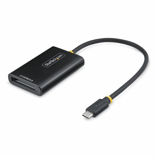 StarTech.com USB-C CFexpress Typ B Kartenleser, Mobiler USB 10Gbps Speicherkartenleser, Externes USB-C zu CF Express 2.0 Lesegerät/Card Reader, Kompatibel mit Jedem Betriebssystem, CFexpress Type B, Schwarz, 10000 Mbit/s, USB 3.2 Gen 2 Type-C, USB, 45 mm