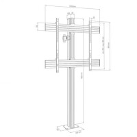 Hagor CPS Floor-Wall/bolt down 1x 75-86"