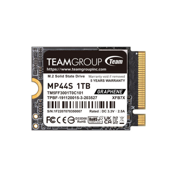 Team Group MP44S, 1 TB, M.2, 5000 MB/s