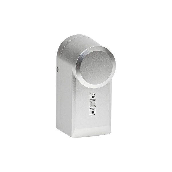 eQ-3 AG Homematic IP HmIP-DLD-S, Intelligentes Torschloss, Ohne Schlüssel, Fernbedienung, Silber, IP20, AA, 3 Stück(e)