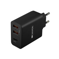 Canyon CNE-CHA08B, Indoor, AC, 5 V, 2,4 A, Schwarz