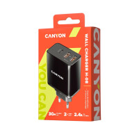 Canyon CNE-CHA08B, Indoor, AC, 5 V, 2,4 A, Schwarz