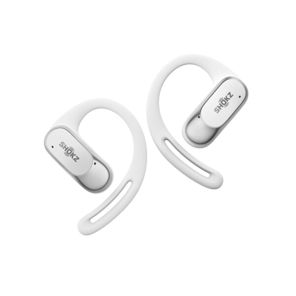AfterShokz SHOKZ OpenFit Air, weiss, Kabellos, Anrufe/Musik/Sport/Alltag, 50 - 16000 Hz, Kopfhörer, Weiß