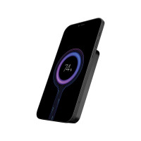 SANDBERG Mag Wireless Powerbank 5000 ALU, 5000 mAh, Lithium, Power Delivery, Kabelloses Aufladen, Schwarz