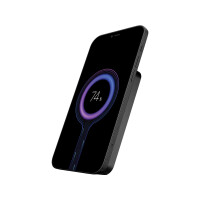 SANDBERG Mag Wireless Powerbank 5000 ALU, 5000 mAh, Lithium, Power Delivery, Kabelloses Aufladen, Schwarz