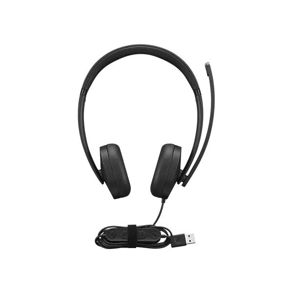 Lenovo 4XD1P83425, Kabelgebunden, Anrufe/Musik, 20 - 20000 Hz, 140 g, Kopfhörer, Schwarz