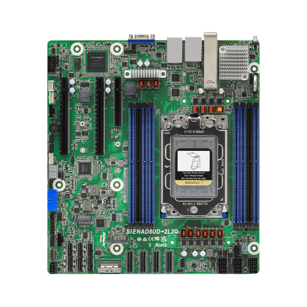 ASRock SIENAD8UD-2L2Q, AMD, Socket SP6, AMD EPYC, DDR5-SDRAM, DIMM, 1.1 V
