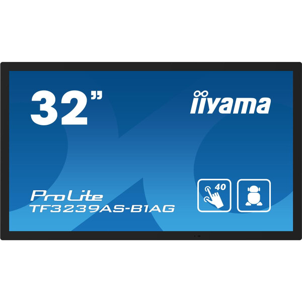 Iiyama TF3239AS-B1AG, Digital Signage Flachbildschirm, 80 cm (31.5"), LED, 1920 x 1080 Pixel, 24/7