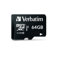 Verbatim Pro, 64 GB, MicroSDXC, Klasse 10, UHS, 90 MB/s, 45 MB/s