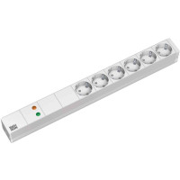 Bachmann 5x Schuko, 2m, 2 m, Typ F, Kunststoff, Grau,...