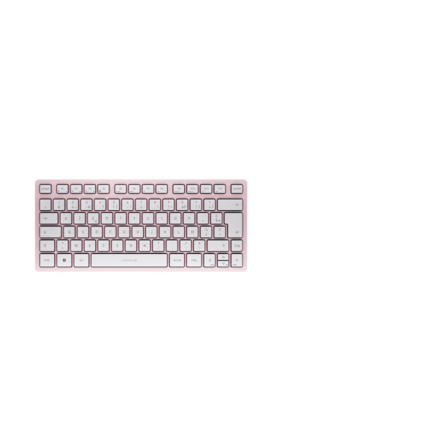 Cherry KW 7100 MINI BT, Kabellos, Bluetooth, Scherenschalter, AZERTY, Pink