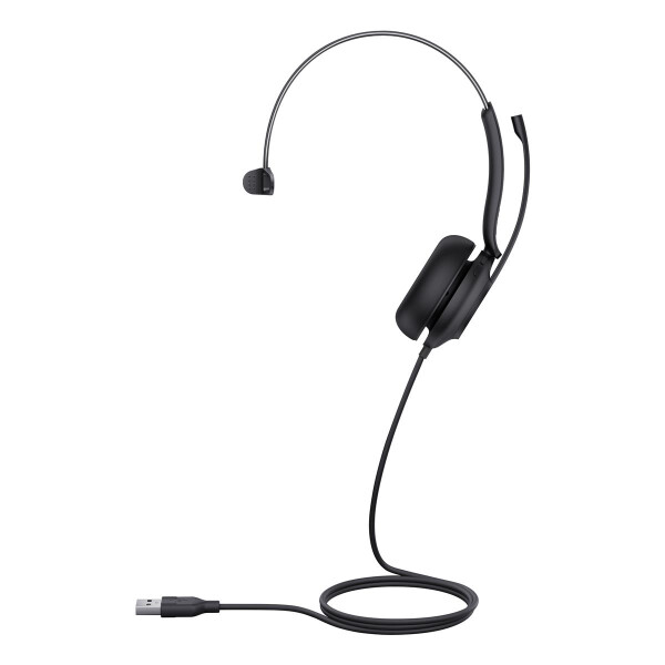 Yealink UH35 Mono Teams USB-A Headset, Kabelgebunden, 20 - 20000 Hz, Büro/Callcenter, 96,5 g, Kopfhörer, Schwarz