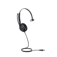 Yealink UH35 Mono Teams USB-A Headset, Kabelgebunden, 20 - 20000 Hz, Büro/Callcenter, 96,5 g, Kopfhörer, Schwarz