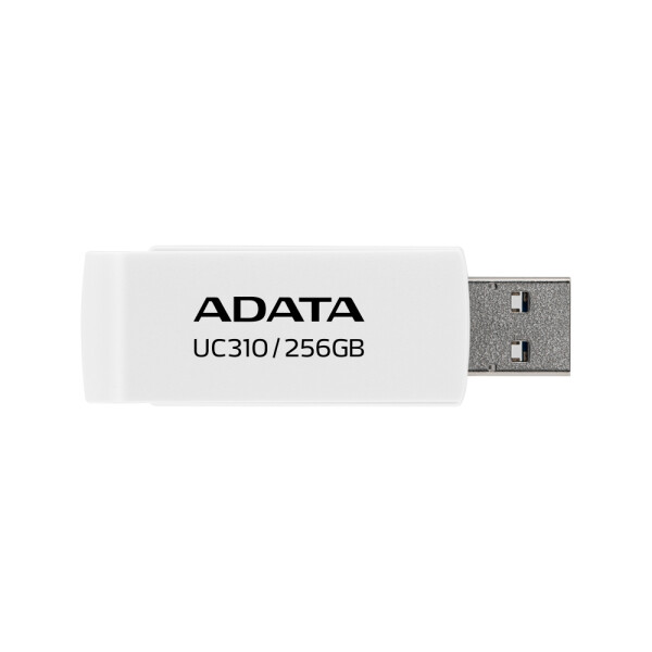 ADATA UC310, 256 GB, USB Typ-A, 3.2 Gen 1 (3.1 Gen 1), 100 MB/s, Drehring, Weiß